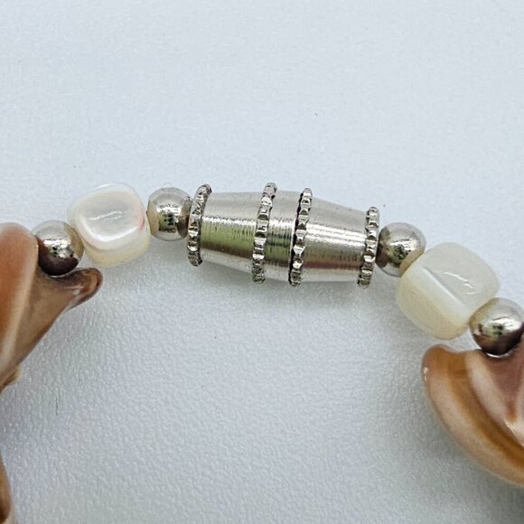 Vintage Puka Shell Bracelet 7" | Handmade - Picture 8 of 13